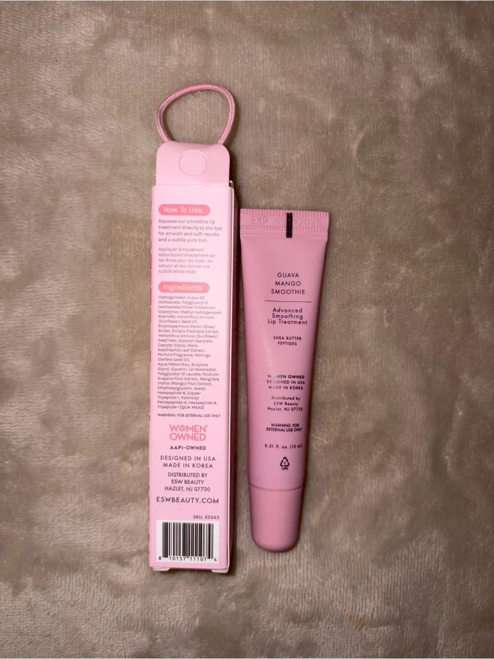 ESW Beauty Guava Mango Smoothie Intense Hydration Lip Treatment